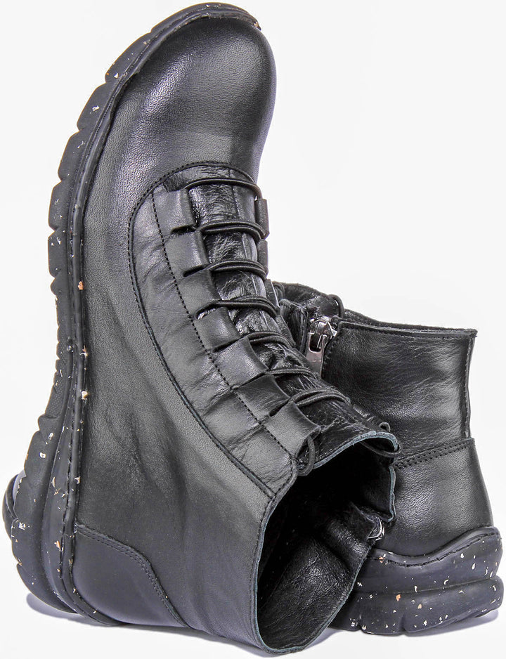 Natasha Soft ankle Boots In Black