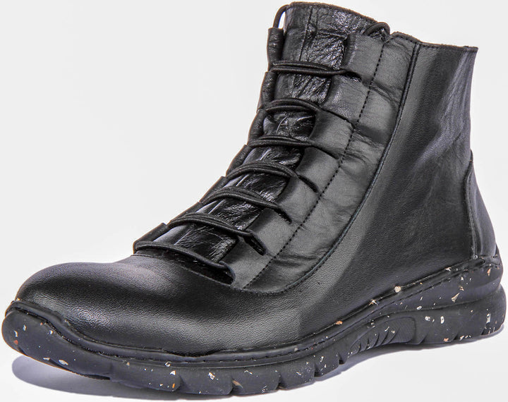 Natasha Soft ankle Boots In Black