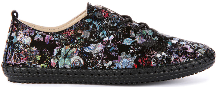 Lexi Comfort Floral Slip On In Black