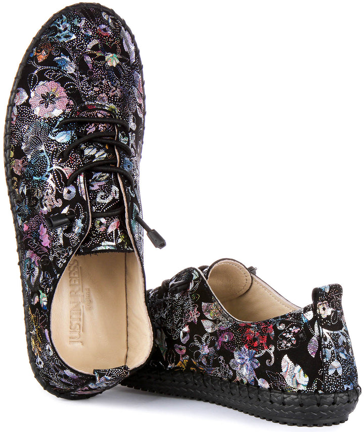 Lexi Comfort Floral Slip On In Black