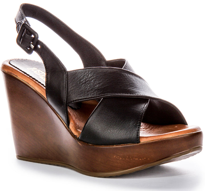 River Wedges Sandals In Black