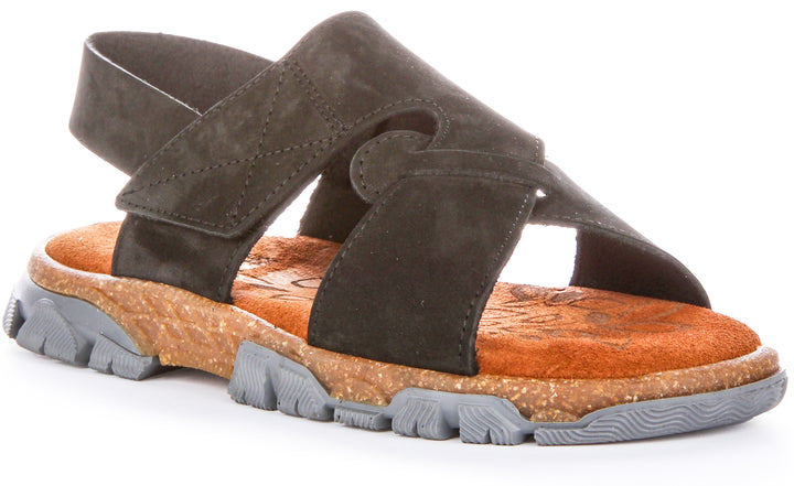 Maeve Soft Open Toe Sandals In Black