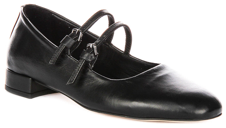 Kalie Mary Jane In Black Leather