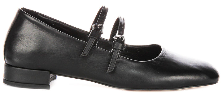 Kalie Mary Jane In Black Leather