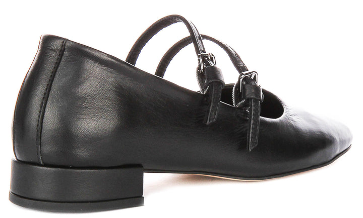 Kalie Mary Jane In Black Leather