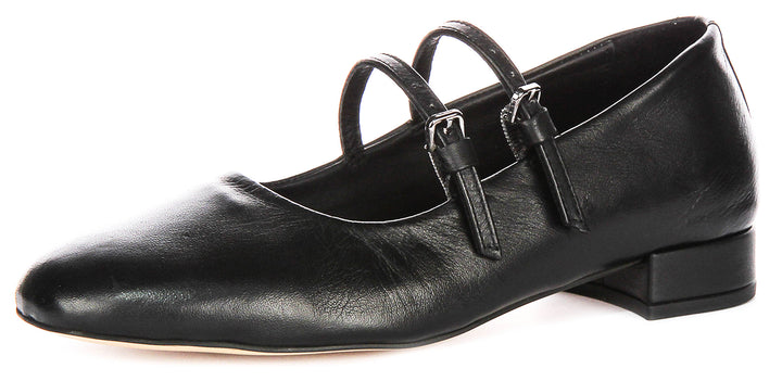 Kalie Mary Jane In Black Leather