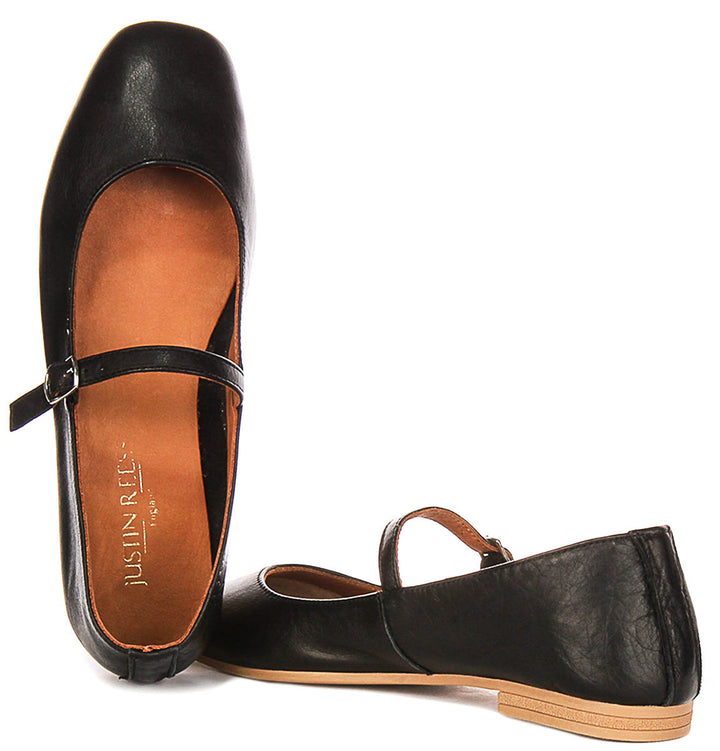 Dolly Mary Jane In Black Leather