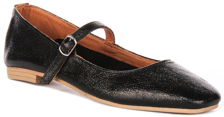 Dolly Mary Jane In Black Shiny Leather