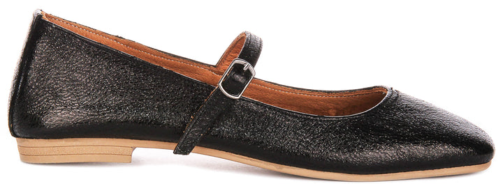 Dolly Mary Jane In Black Shiny Leather