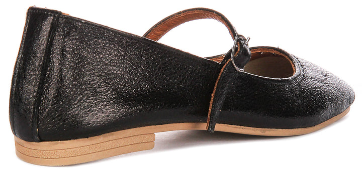 Dolly Mary Jane In Black Shiny Leather