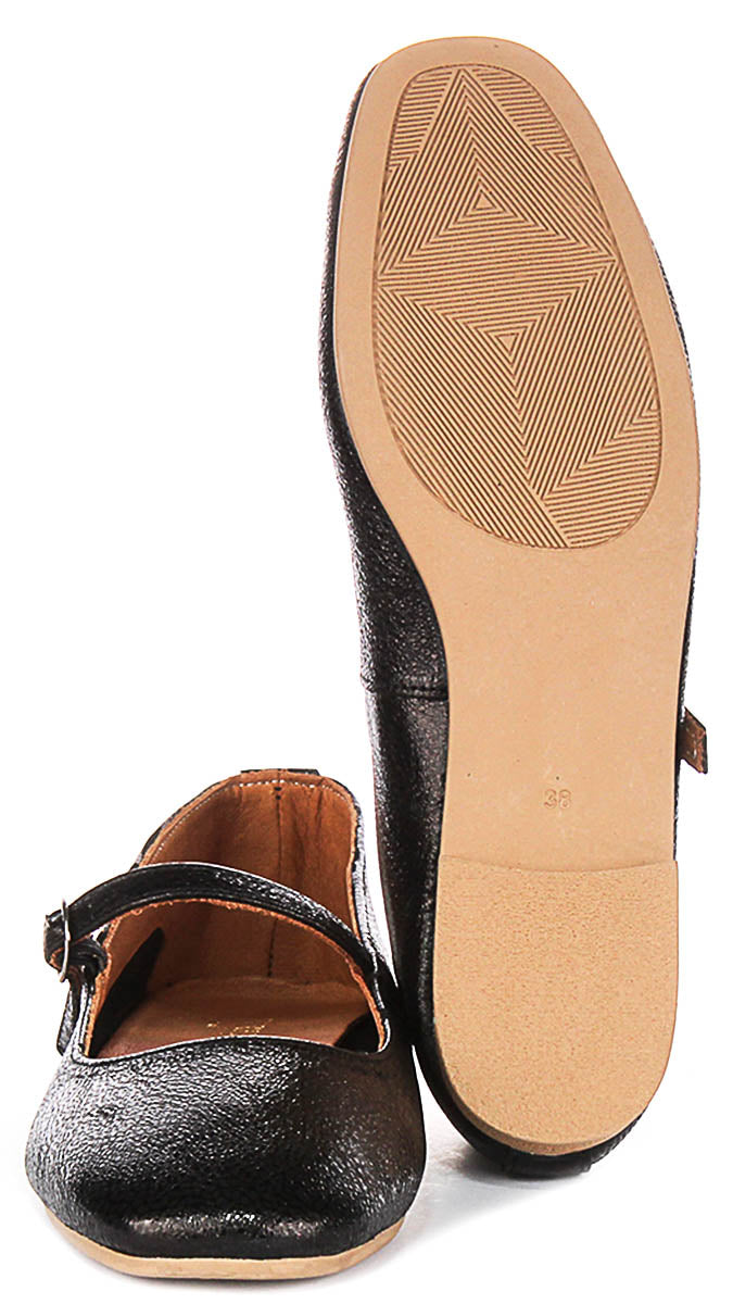 Dolly Mary Jane In Black Shiny Leather