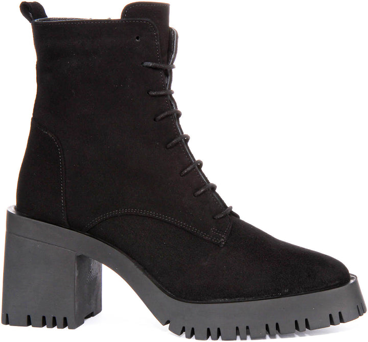 Zoe Ankle Boots In Black Suede