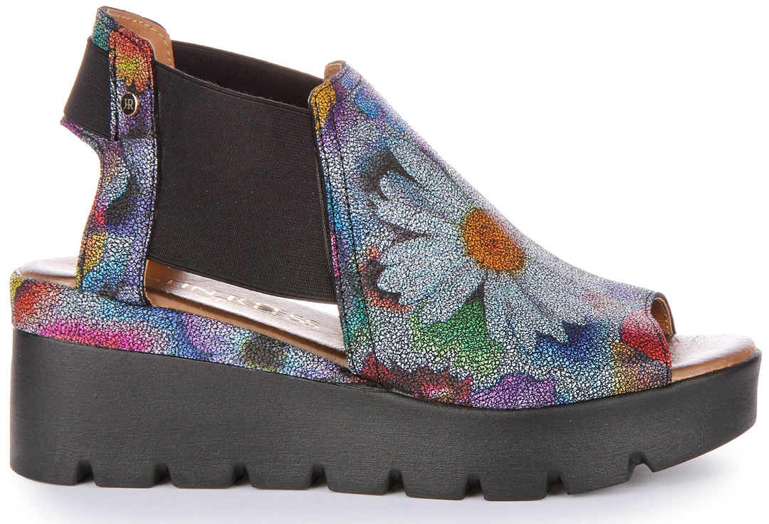 7100 Chelsea Sandals In Black Floral