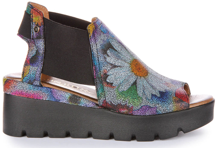 7100 Chelsea Sandals In Black Floral