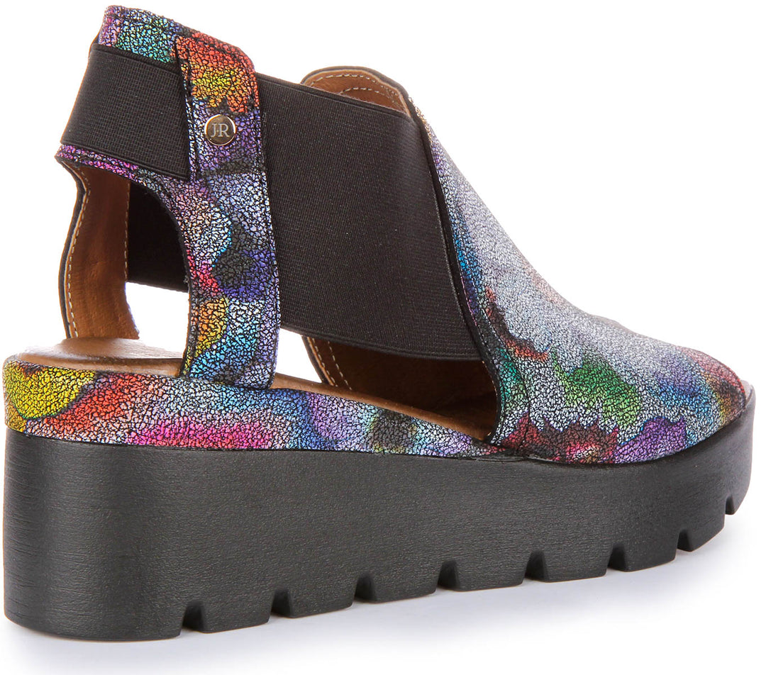 7100 Chelsea Sandals In Black Floral