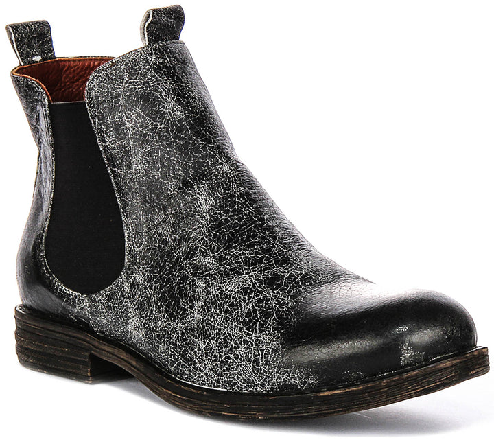 Maya Chelsea Boots In Black White