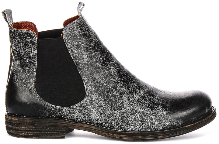 Maya Chelsea Boots In Black White