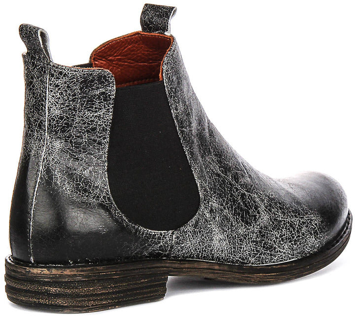 Maya Chelsea Boots In Black White