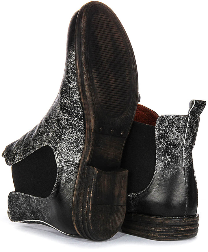 Maya Chelsea Boots In Black White