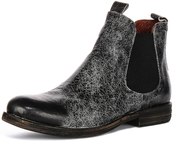 Maya Chelsea Boots In Black White