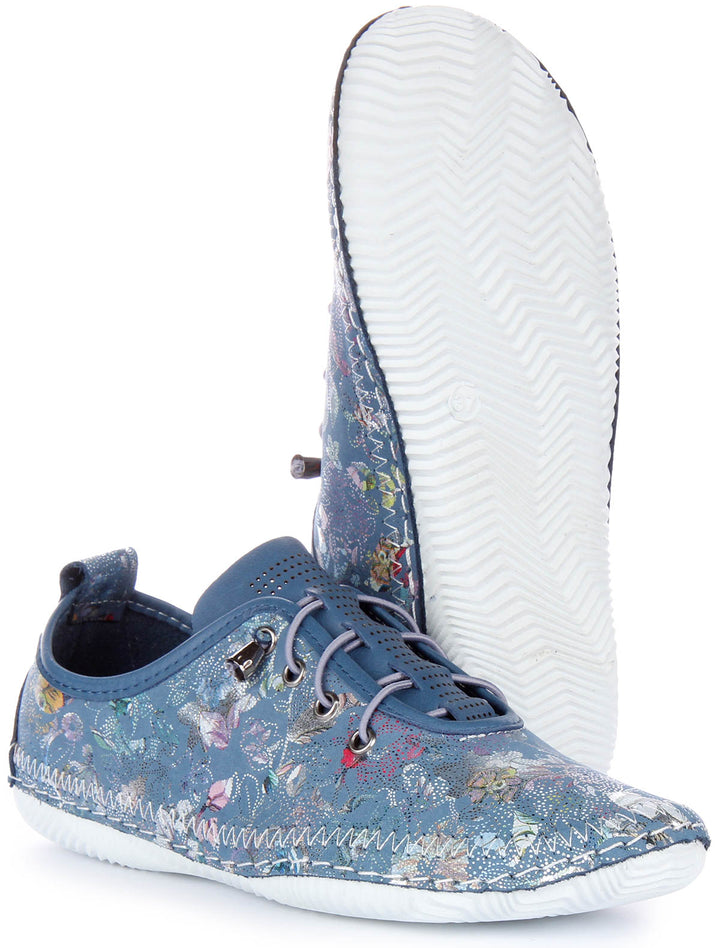 Lita In Slip On Blue Floral