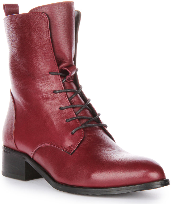 Clair Ankle Boots In Bordo