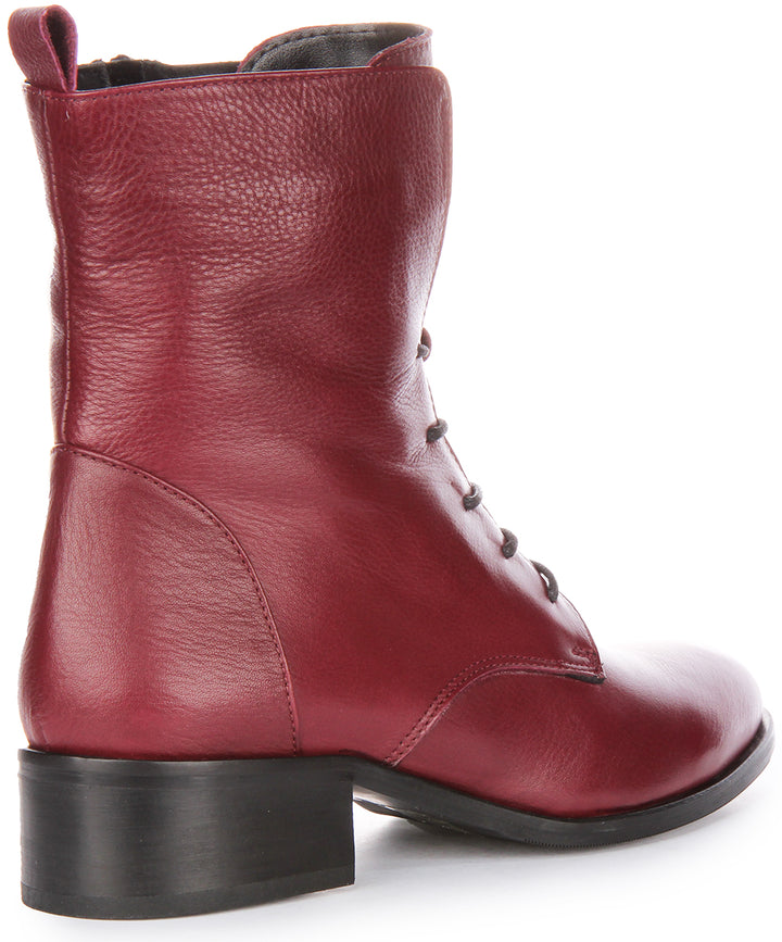 Clair Ankle Boots In Bordo