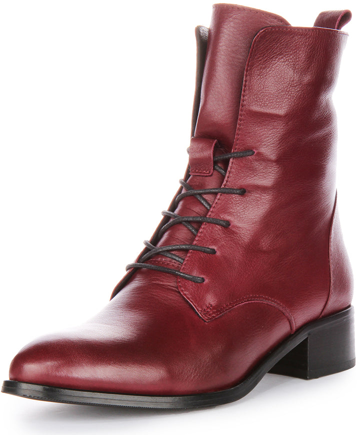 Clair Ankle Boots In Bordo
