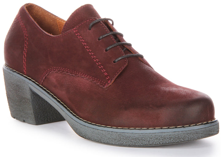 Eliza Heel Shoes In Bordo