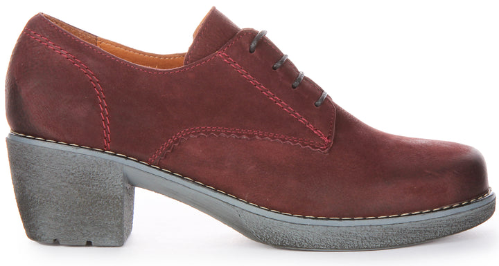 Eliza Heel Shoes In Bordo