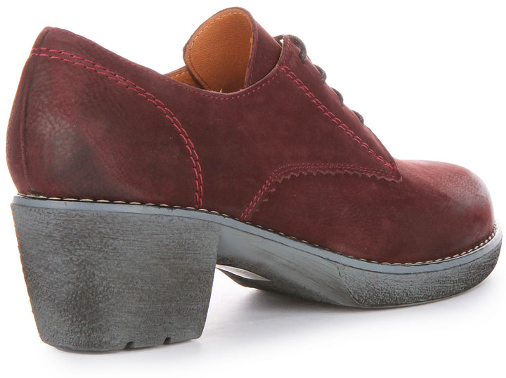 Eliza Heel Shoes In Bordo