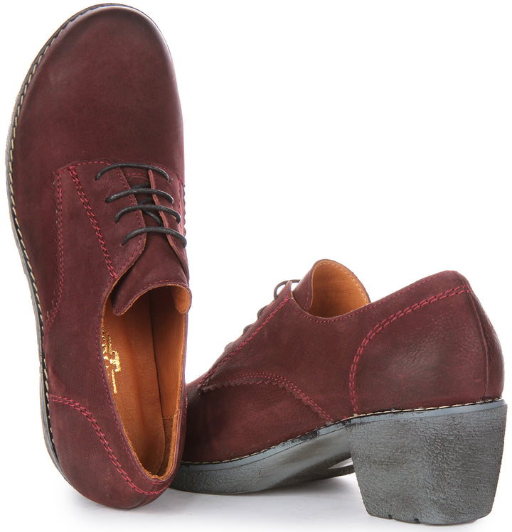Eliza Heel Shoes In Bordo