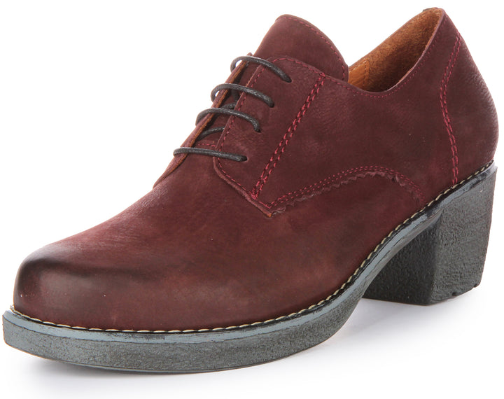Eliza Heel Shoes In Bordo