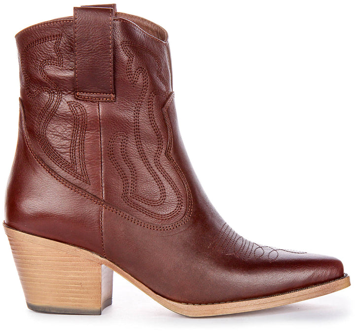 Nova Ankle Boots In Brown