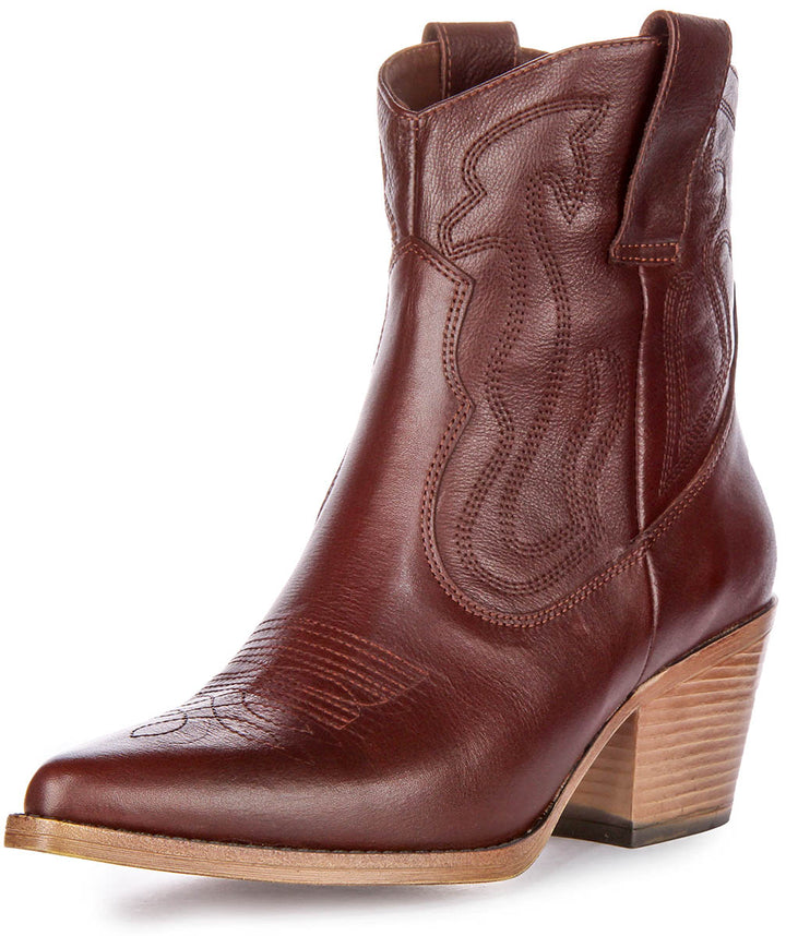 Nova Ankle Boots In Brown