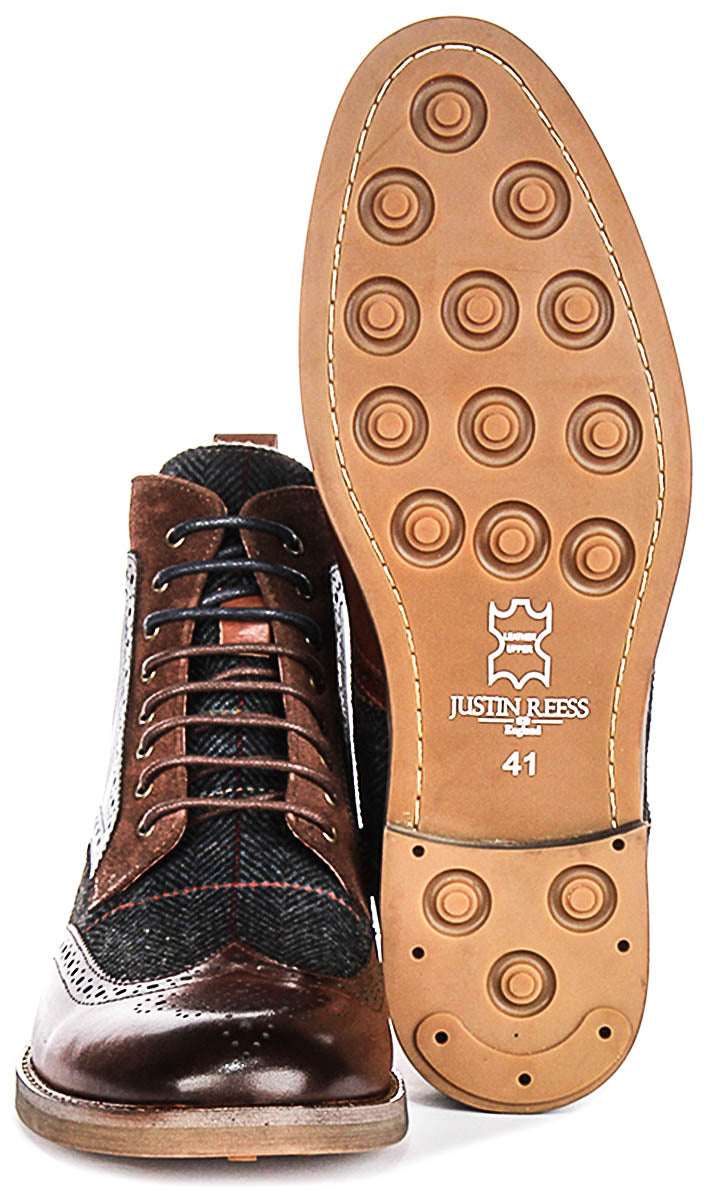 Teddy Ankle Boots In Brown