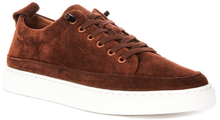 Josh Suede Trainers In Brown