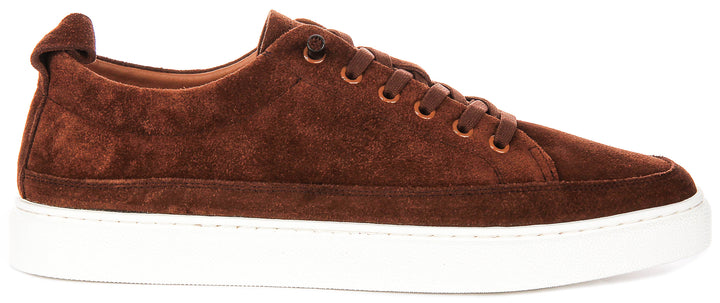 Josh Suede Trainers In Brown