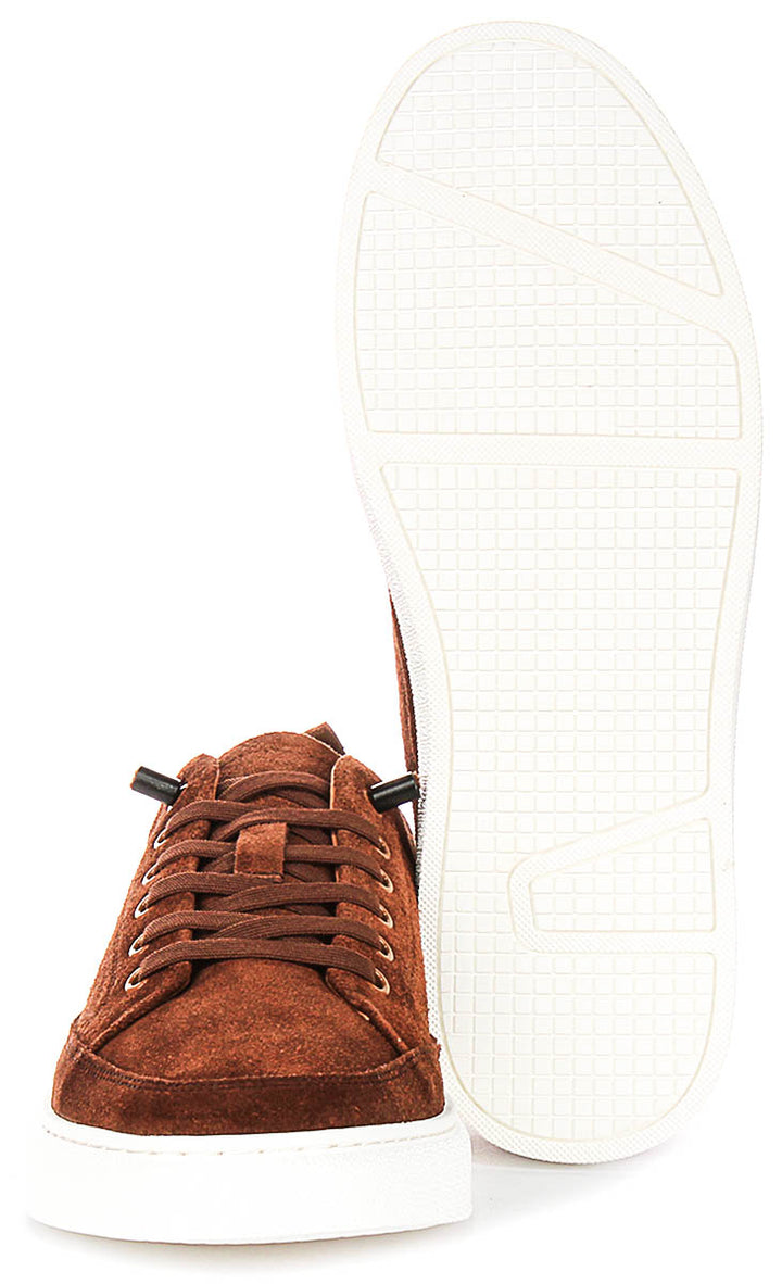 Josh Suede Trainers In Brown