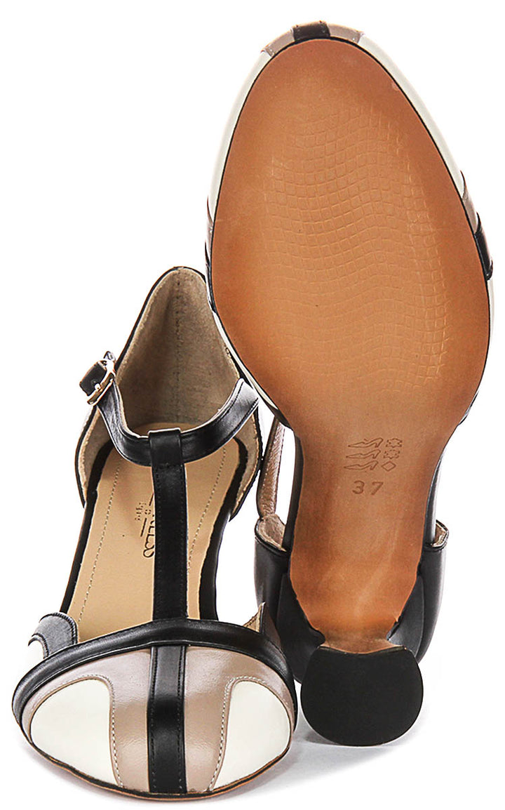 May Low Heel Mary Jane In Cream