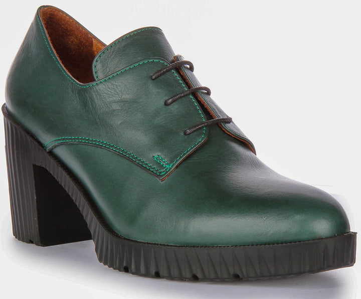 Eden Heel Shoes In Green