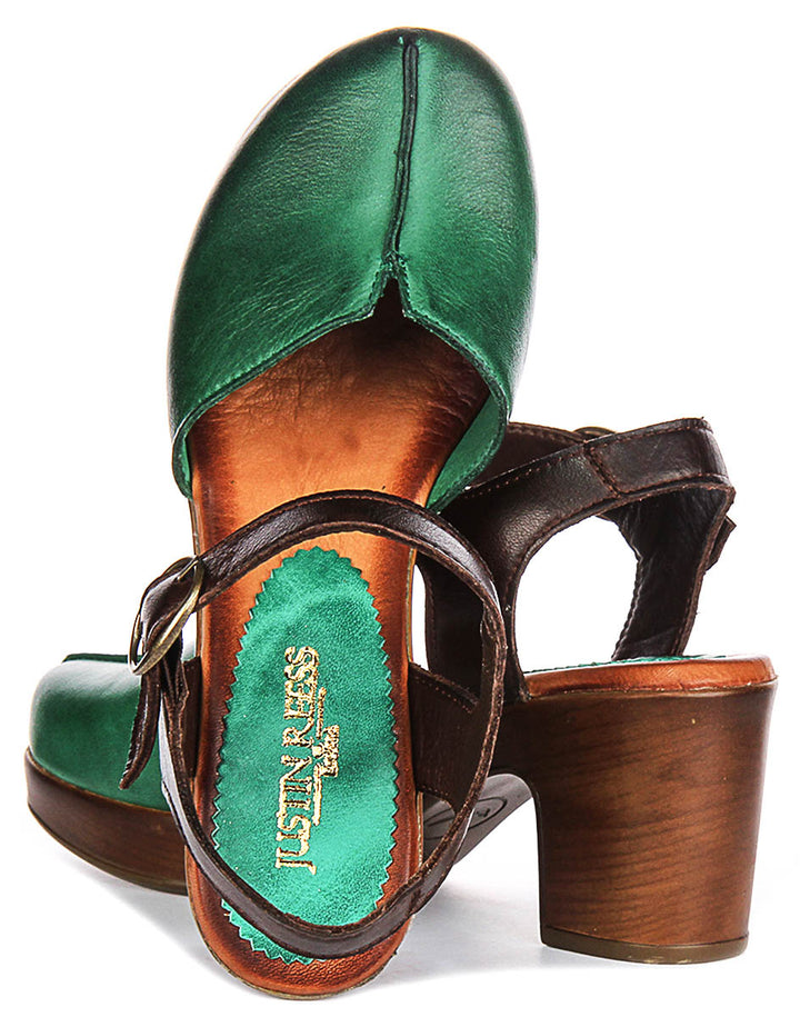 Sierra Wedge Sandal In Green