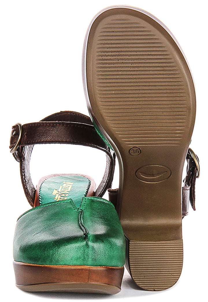 Sierra Wedge Sandal In Green