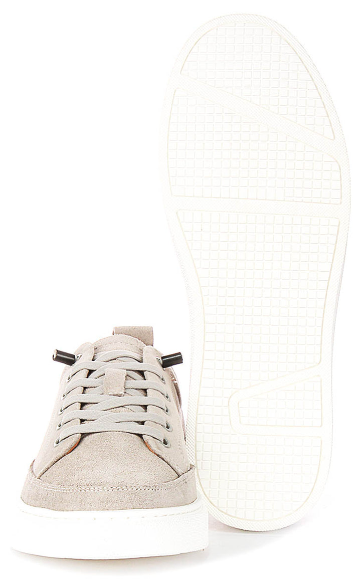 Josh Suede Trainers In Grey