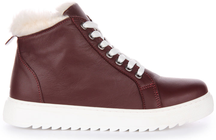 Leona Trainers In Maroon