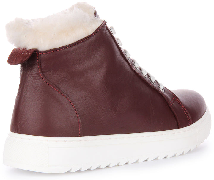 Leona Trainers In Maroon