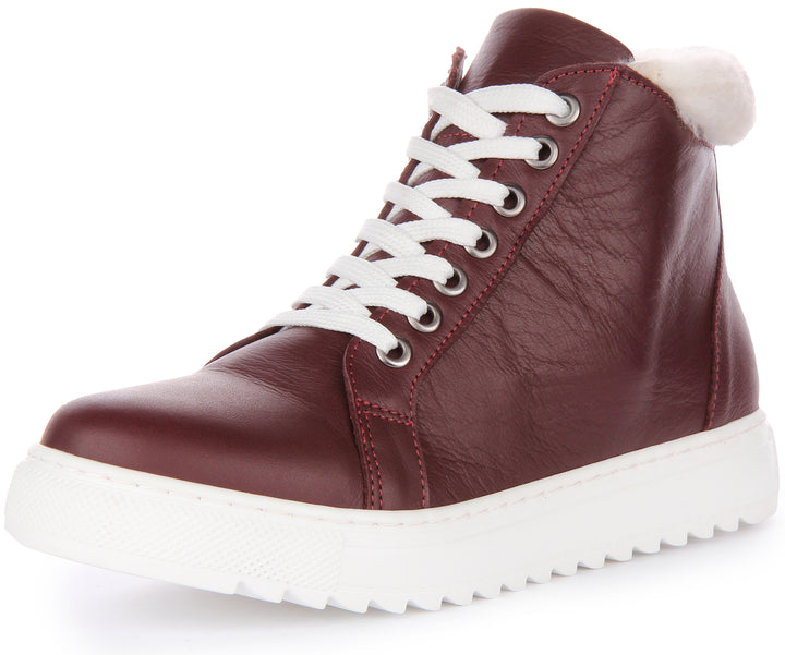 Leona Trainers In Maroon