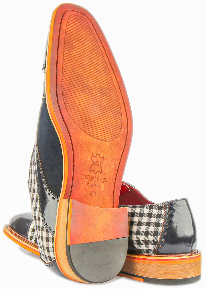 Danny Oxford Shoes In Navy