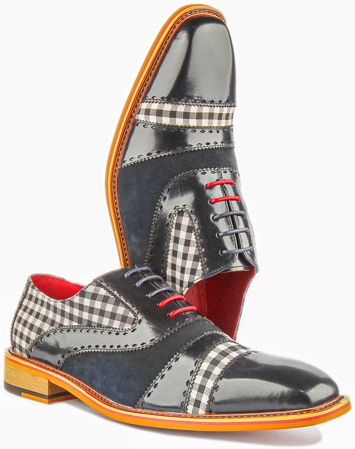 Danny Oxford Shoes In Navy