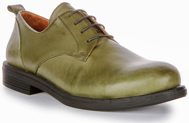 Callie In Olive Green Oxfords